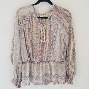 Umgee Tribal Print BOHO Top Size Small